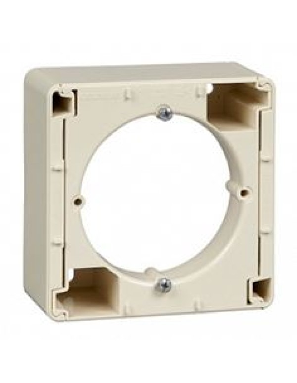 Адаптер для открытого монтажа одиночный беж. GLOSSA