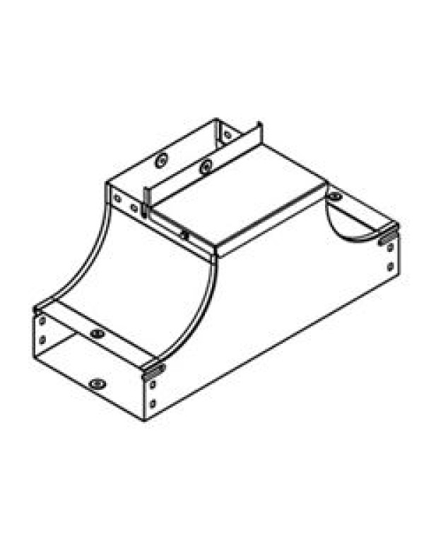 Т-Ответвитель вверх (плоский) TSS 100/80, HDZ