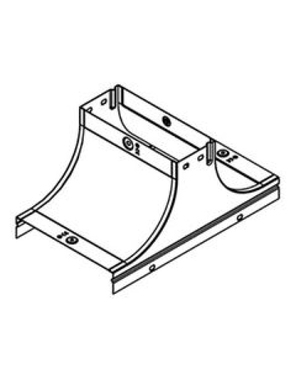 Крышка-ответвитель TS осн.100 H50, цинк-ламельная