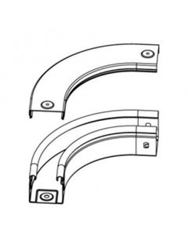 Угол CPO 90 горизонтальный 90° 150х50, цинк-ламельный