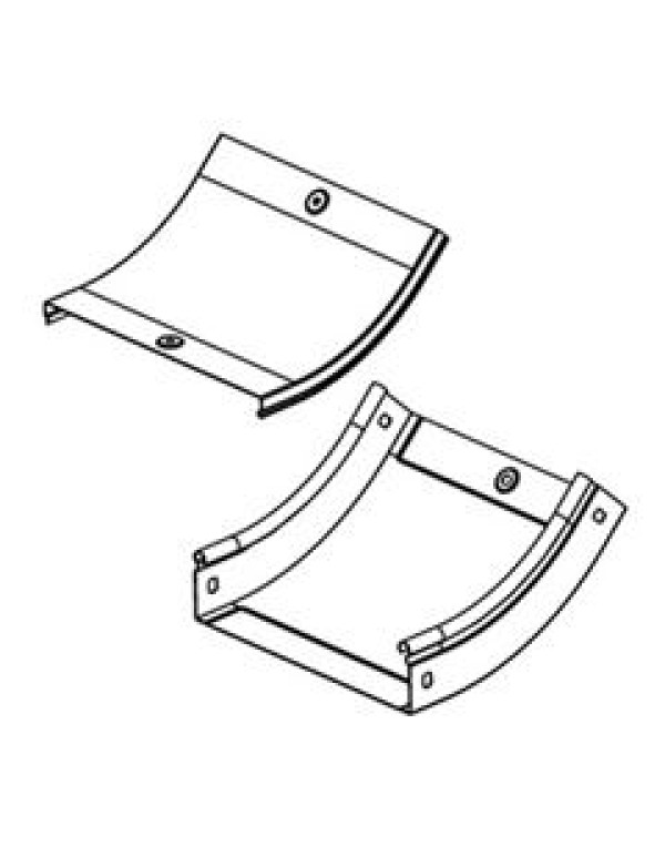 Угол CS 45 вертикальный внутр. 45° 300/80, цинк-ламельный