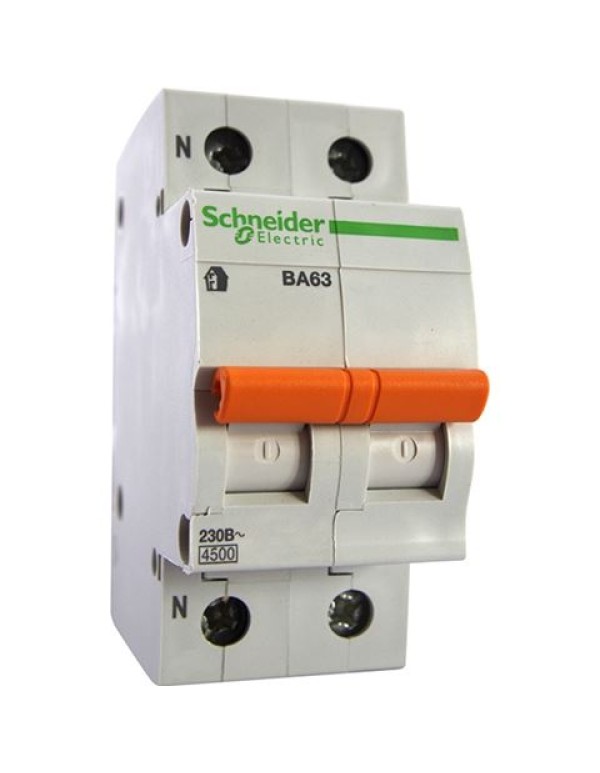 Автоматический выключатель Schneider Electric ВА63 1п+н 20A C 4,5 кА
