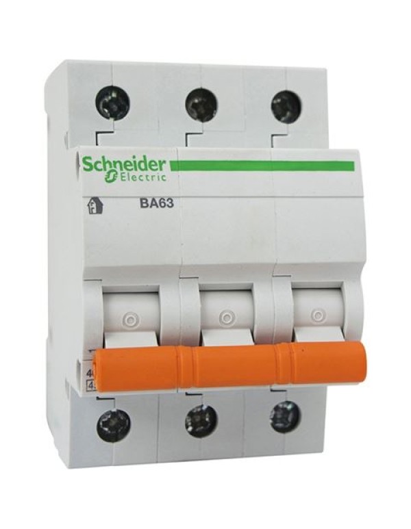Автоматический выключатель Schneider Electric ВА63 3п 10A C 4,5 кА