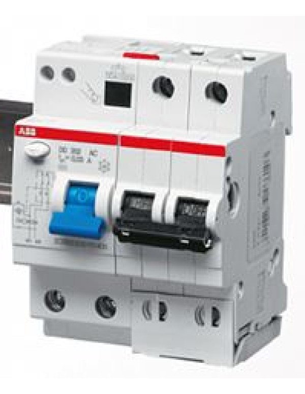 Дифференциальный автомат ABB DS200 (АВДТ) 2-полюсный характеристика B (2CSR252001R1165)