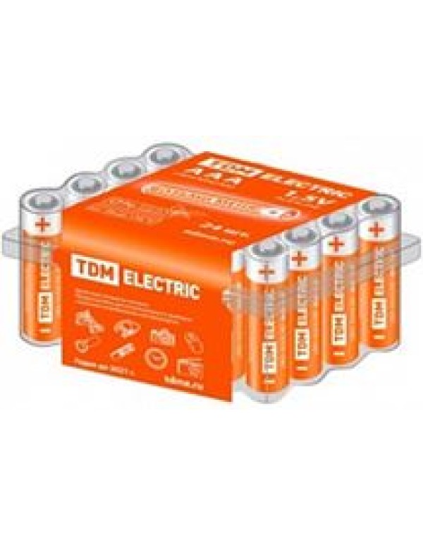 Батарейка (элемент питания) LR03 AAA Alkaline 1,5V BOX-24 SQ1702-0033 TDM