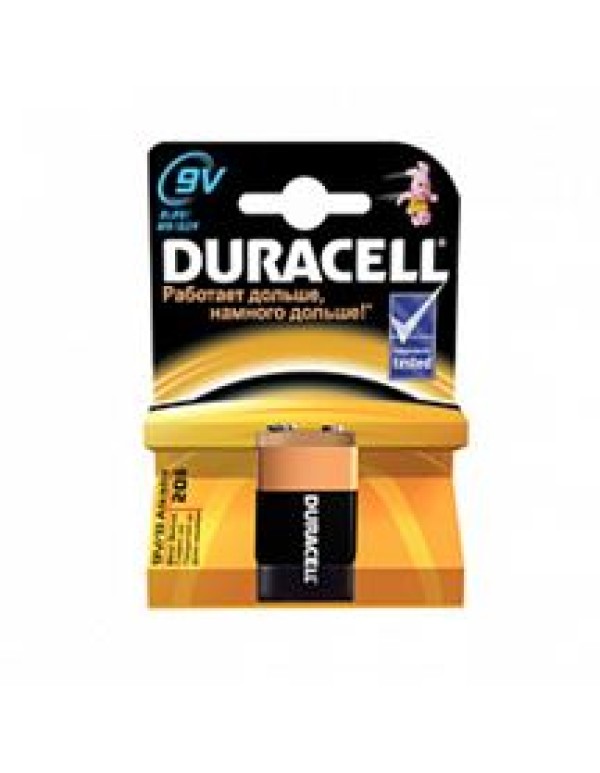 Батарейка (элемент питания) 6LR61/6LF22 (6LP3146) BL1 00000754  Крона  Duracell