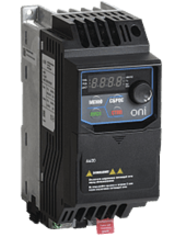 Преобразователь частоты A400 220В, 3Ф 0,75 kW 4,2А серии ONI