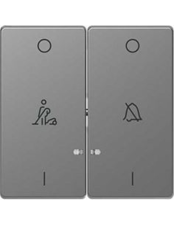 D-Life КЛАВИША 2-ная, линзой LED, символ: звонок/горничная, НЕРЖ. СТАЛЬ , SD