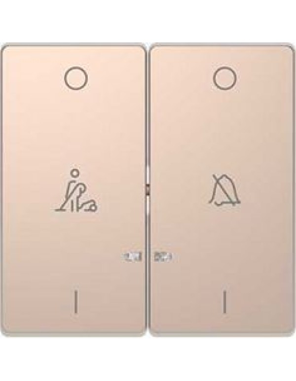 D-Life КЛАВИША 2-ная, линзой LED, символ: звонок/горничная, ШАМПАНЬ , SD