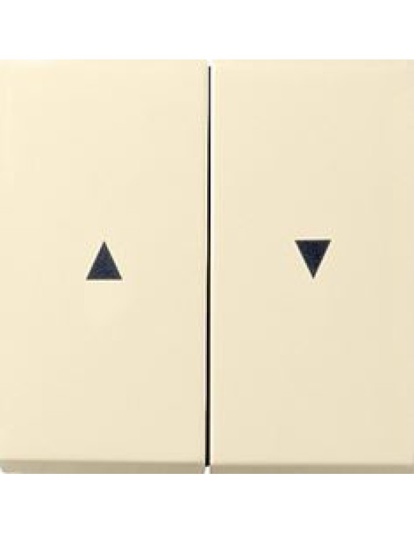 Клавиша мех-ма упр. жалюзи с механич. блокировкой двойная кремовая F100