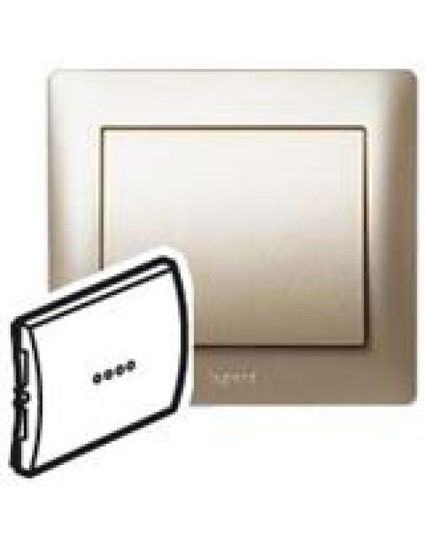 Клавиша  одинарная с линзой титан Galea Life