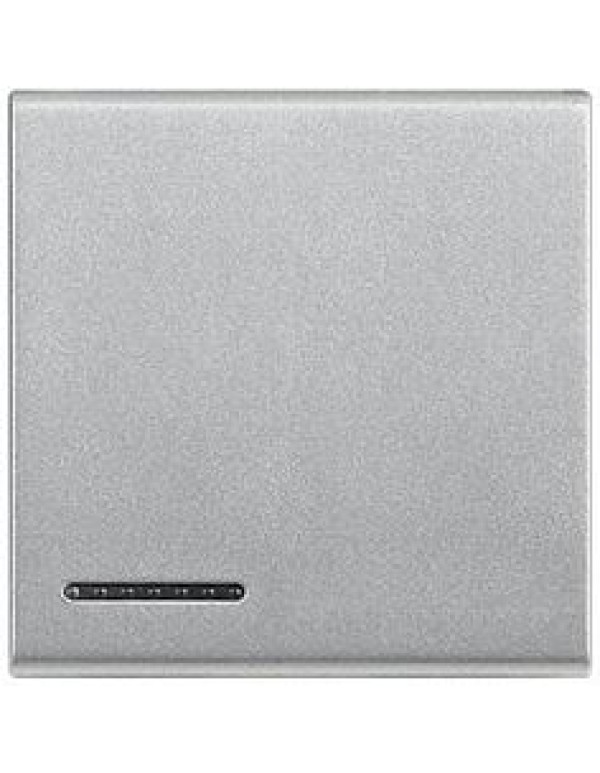 ***Сменная клавиша для кнопки с возм. подсветки, 2 мод. алюминий TECH