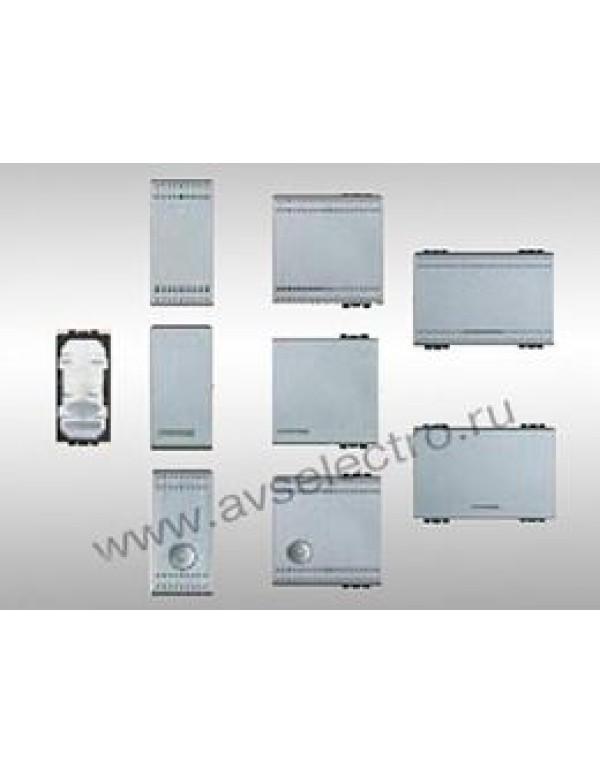 ***Сменная клавиша с возм. подсветки 3 мод. алюминий TECH