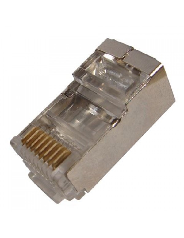 Джек компьютерный с экраном RJ-45  8P-8C cat.5e Rexant