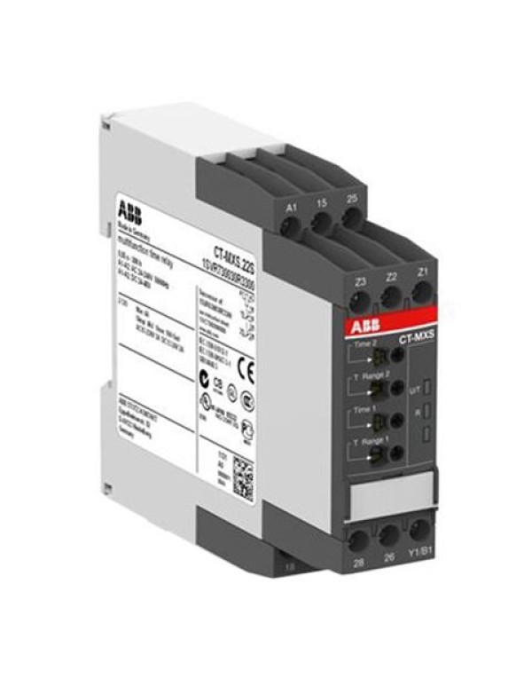 Реле времени CT-MXS.22S многофункциональное, 24-240B AC, 24- 48B DC, 0,05..300ч, 2ПК, винтовые клемм