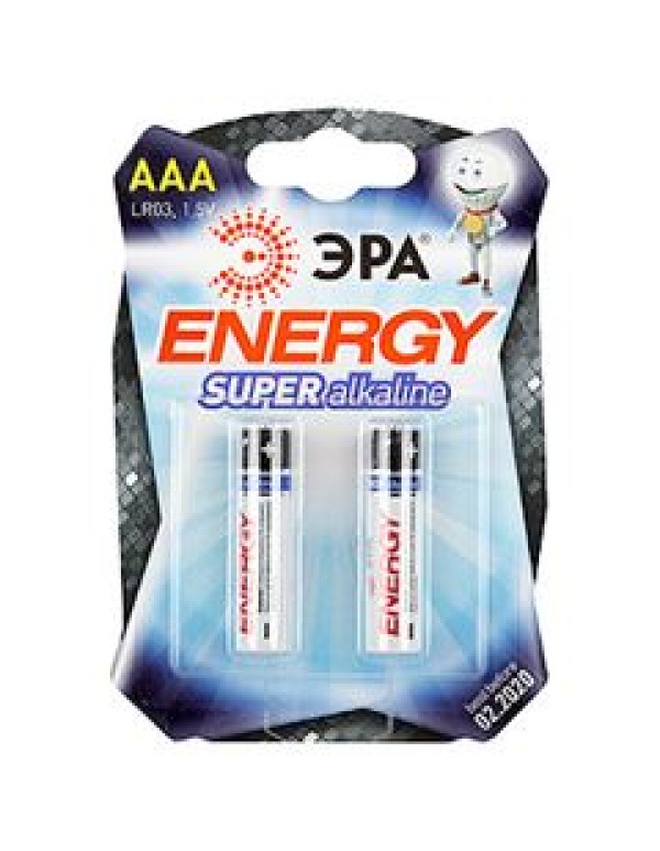 Батарейка щелочная (алкалиновая) LR03-2BL (60/480/19200) (AAA) | C0038453 | ЭРА