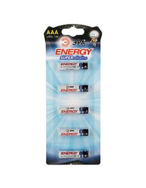 Батарейка щелочная (алкалиновая) LR03-5BL Strip (60/600/21000) (AAA) | Б0014474 | ЭРА