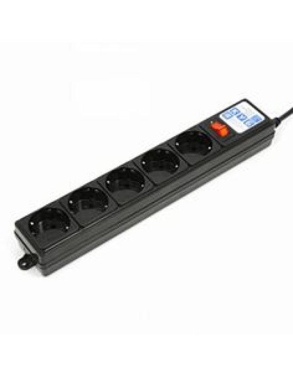 Фильтр сетевой 5-пост. с з/к 1,9м 10А/220В чёрн. Power Cube