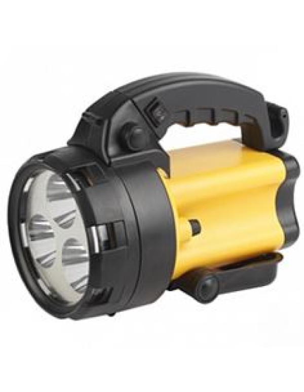 Фонарь-прожектор (LED* 1х3Вт) ПЛАСТИК. черн. аккум.: заряд. от сети/АВТО-прикур. ЭРА