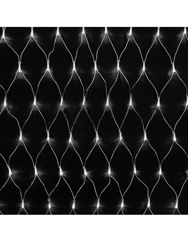 Гирлянда Сеть 2х1,5м, 288LED белый IP44 свечение с динамикой, прозрачный провод, 230В