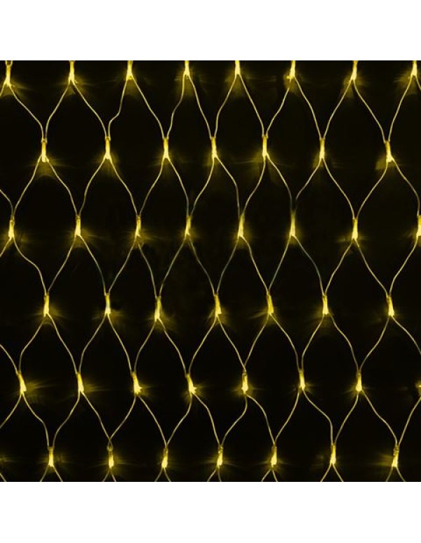 Гирлянда Сеть 2х1,5м, 288LED желтый IP44 свечение с динамикой, прозрачный провод, 230В