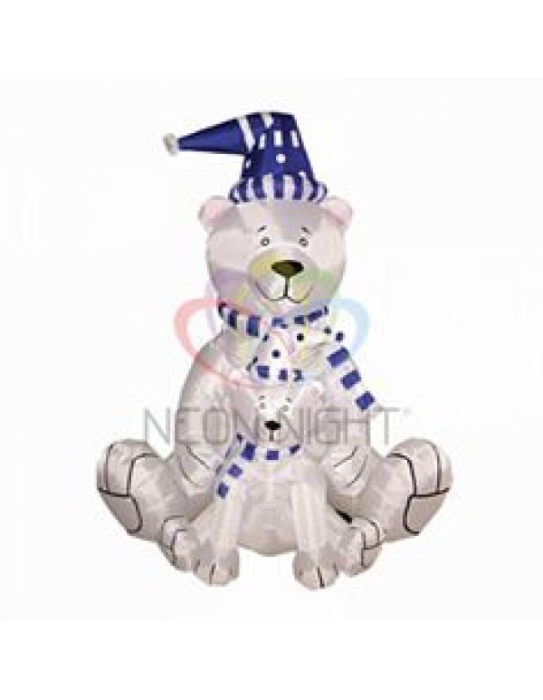 3D фигура надувная уличн.  Медлведица с медвежонком , H=180 см, внутр. подсветка 2 лампы, компресс