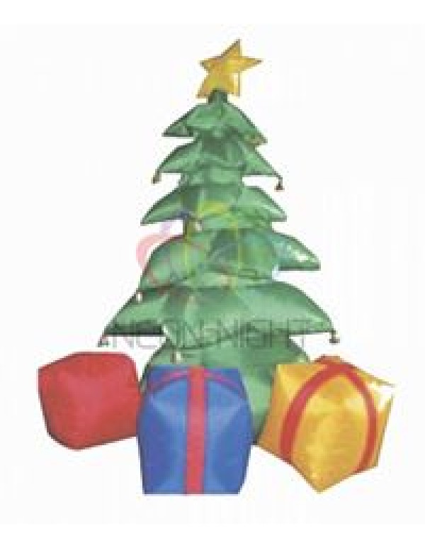 3D фигура надувная уличн.  Подарки под Елкой , H=240 см, внутр. подсветка 5 ламп, компрессор с адапт