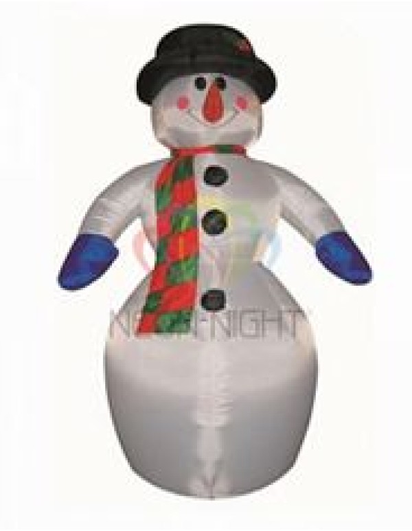 3D фигура надувная уличн.  Снеговик , H=6 м, компрессор 160 Вт с адаптером 12В, IP 44  NEON-NIGHT