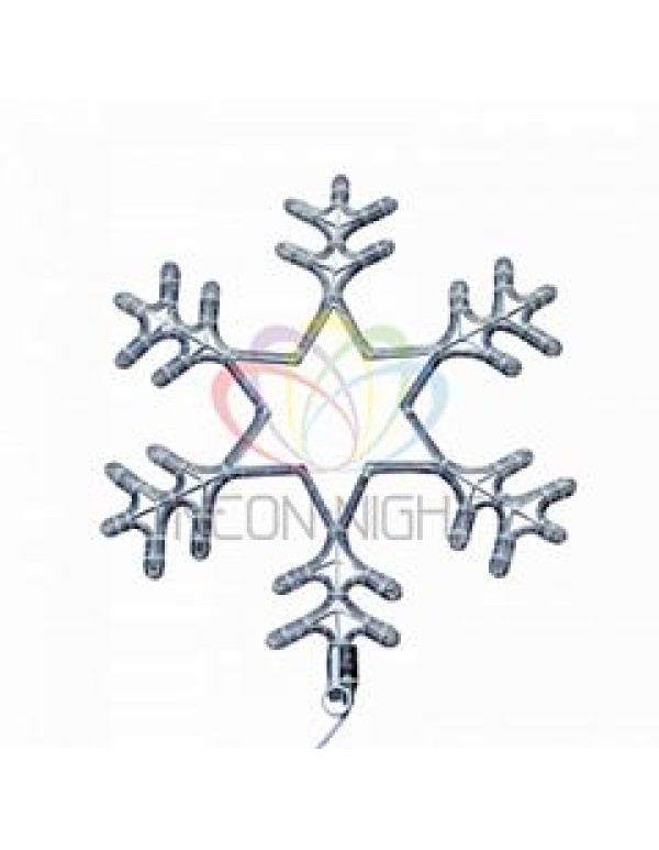Cветовая фигура  СНЕЖИНКА  мигающая LED 55 см(2W с контроллером)  NEON-NIGHT