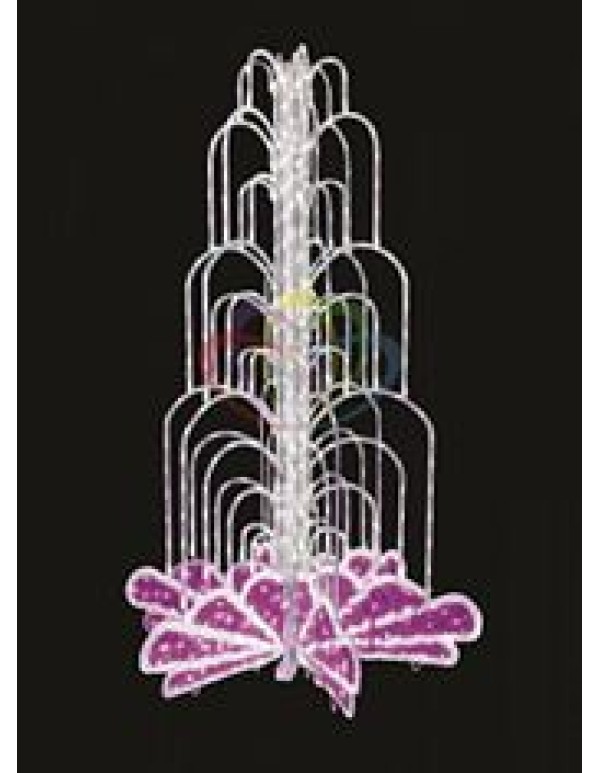 LED фонтан уличн., высота 4.0, диаметр 2.5 метра (с контроллером) Розовый