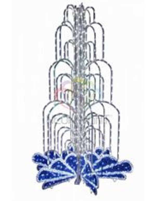 LED фонтан уличн., высота 4.0, диаметр 2.5 метра (с контроллером)  Синий  NEON-NIGHT