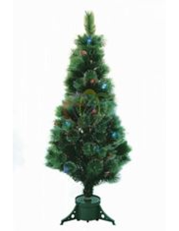 Новогодняя Ель  Сосна , фибро-оптика , фибро-оптика, 120 см, 83 ветки, с декоративными украшениями