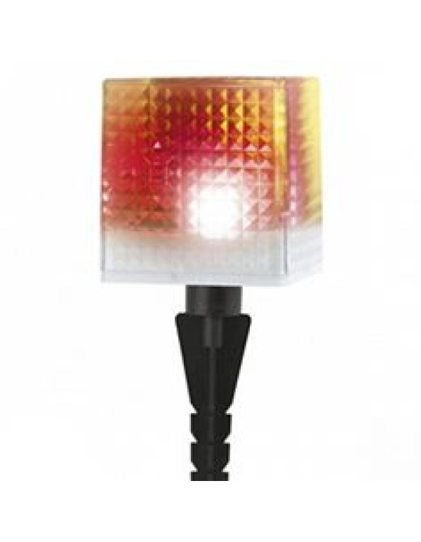 SL-PL20-СUB Садовые фонари ЭРА Садовый светильник на солнечной батарее, пластик, прозрачный, черный,