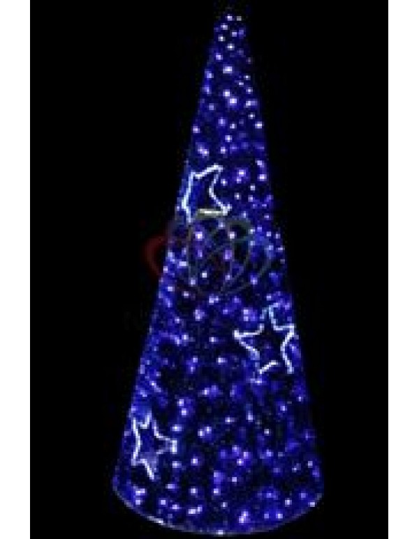 Уличн. фигура VSC-180    Ель ,  LED подсветка  диам.80см  выс.180см, синяя  NEON-NIGHT