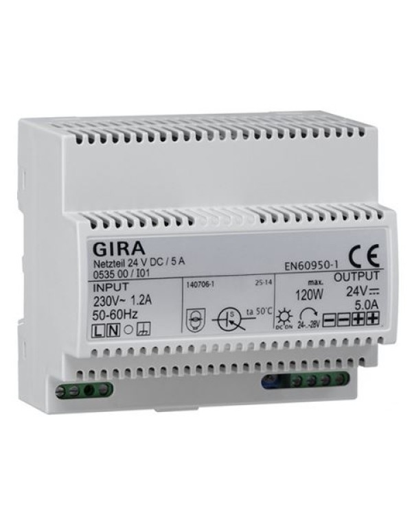 Источник питания 24 В пост. тока/ 5А Gira KNX/EIB Reg-типа