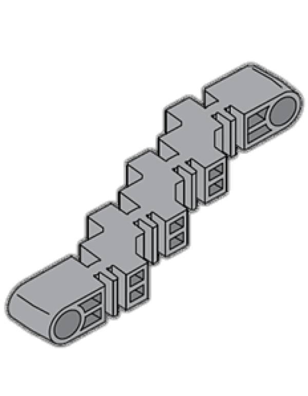 Держатель ступенчатый для шины медной