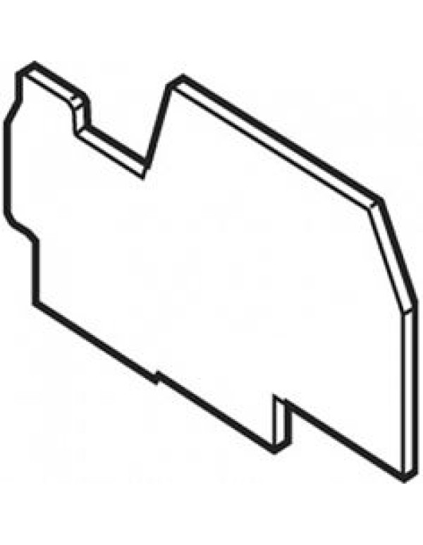 Торцевой изолятор ABB 2мм цвет серый (1SNA199352R0000)