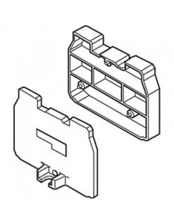 Торцевой изолятор ABB 4мм цвет серый (1SNA290281R0100)