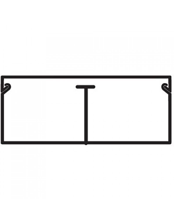 Мини кабель-канал с перегородкой DKC TMC 40/2x17 белый