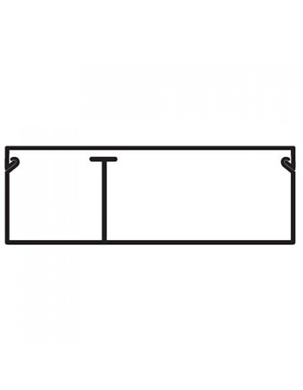 Мини кабель-канал с перегородкой DKC TMC 50/2x20 белый