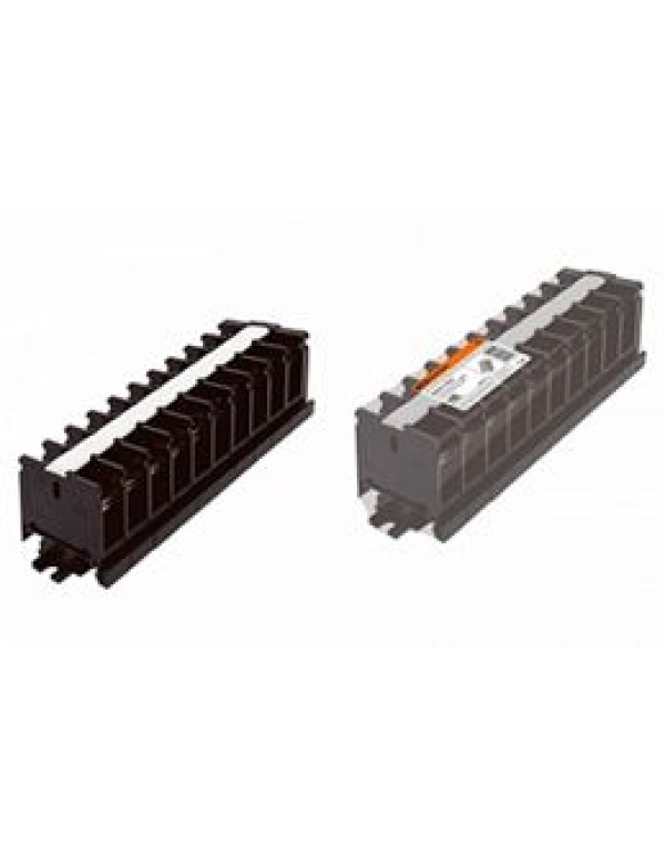 Блок зажимов наборный БЗН 100А на DIN-рейку 10 пар TDM