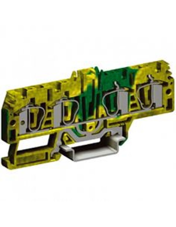 HTE.4/2+2, зажим для заземления, 2 ввод/2 вывода,4 кв.мм желто-зеленый