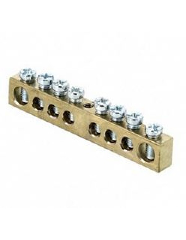 Шина  N  нулевая 8х12 мм 8/1 (8 групп/крепеж по центру) до 125А EKF PROxima