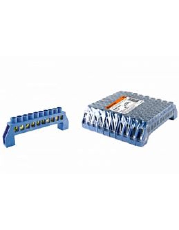 Шина  N  нулевая в изоляторе 8х12мм 10 групп TDM