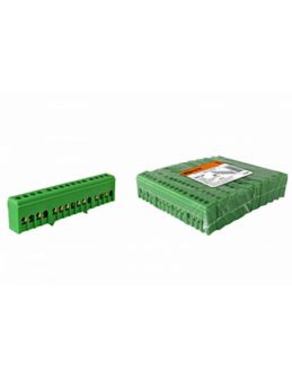 Шина  N  нулевая в изоляторе на DIN-рейку 6x9мм 15 групп TDM