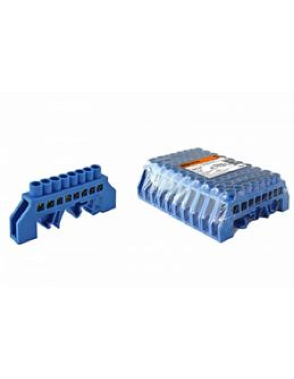 Шина  N  нулевая в изоляторе на DIN-рейку 8x12мм 8 групп стойка TDM