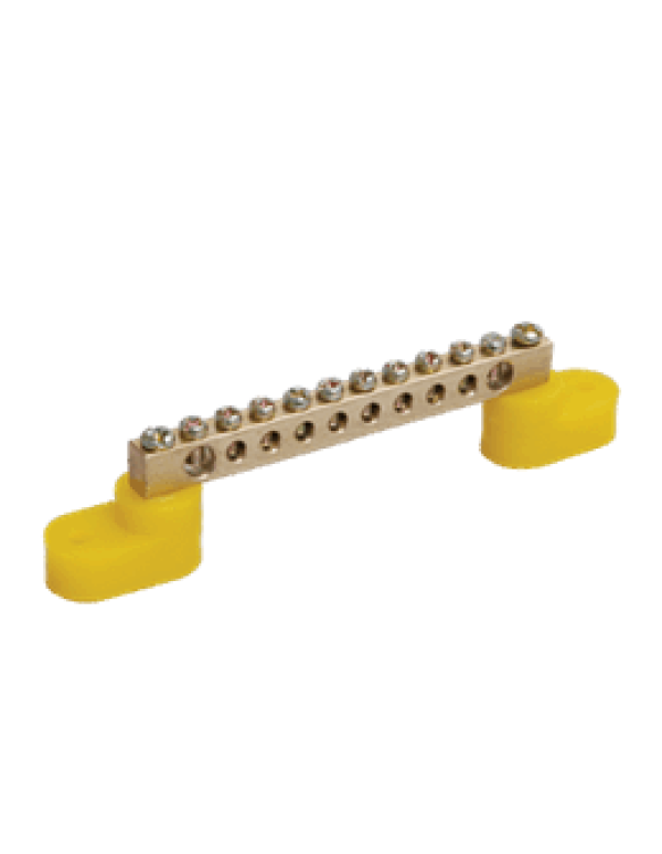 Шина нулевая на 2-х угловых изоляторах ШНИ-6х9-10-У2-Ж ИЭК