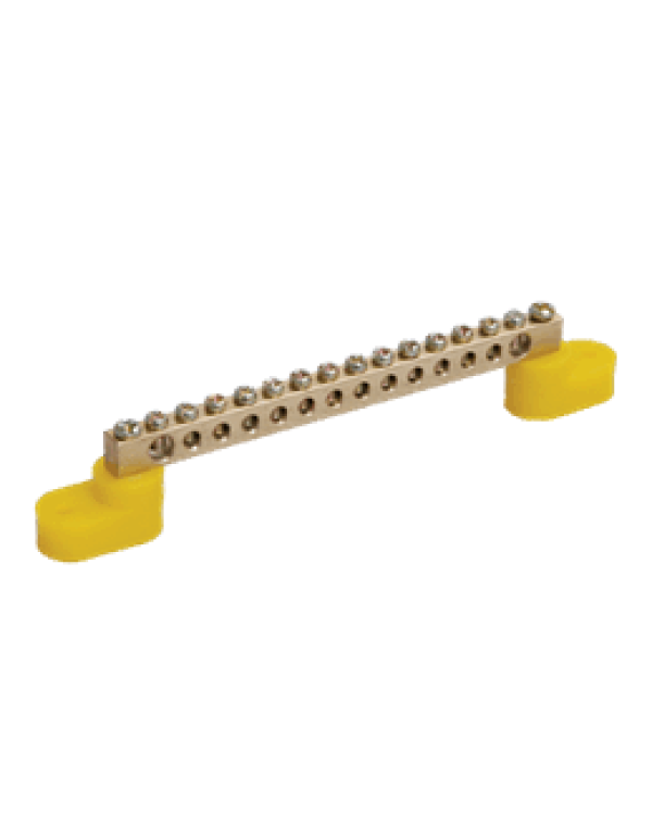 Шина нулевая на 2-х угловых изоляторах ШНИ-6х9-14-У2-Ж ИЭК