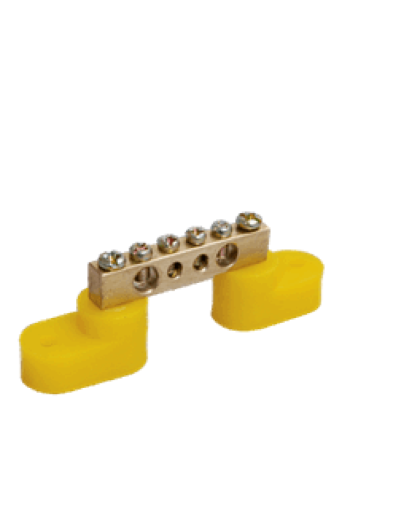 Шина нулевая на 2-х угловых изоляторах  ШНИ-6х9-4-У2-Ж ИЭК