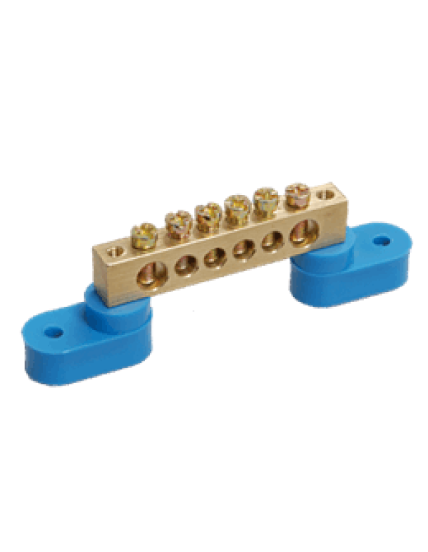 Шина нулевая на 2-х угловых изоляторах  ШНИ-6х9-6-У2-С ИЭК